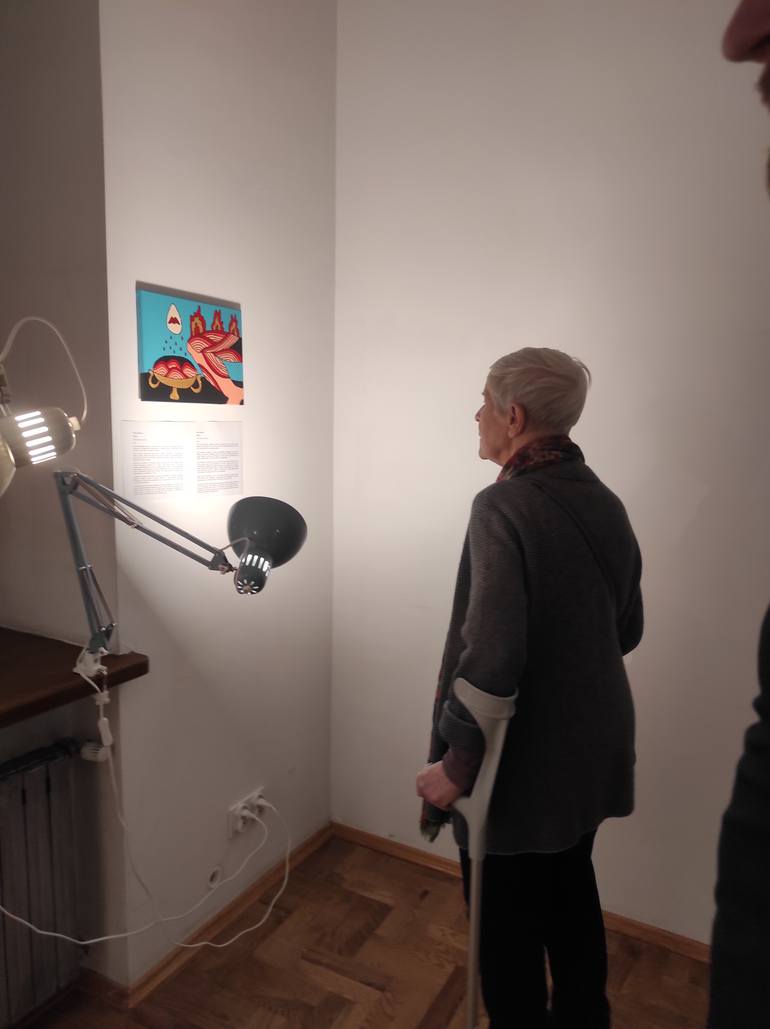 Original Conceptual People Painting by Olena Kayinska