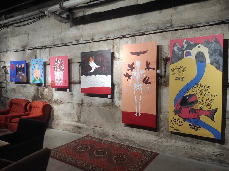 Original Conceptual Animal Painting by Olena Kayinska