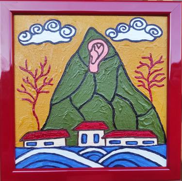 Original Conceptual Landscape Painting by Olena Kayinska