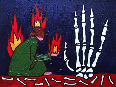 Original Conceptual People Painting by Olena Kayinska