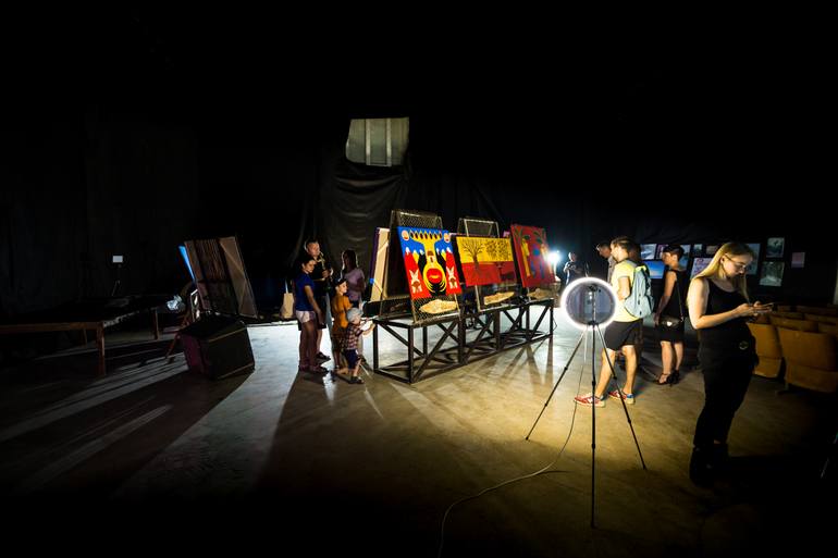 Original Art Deco Garden Painting by Olena Kayinska