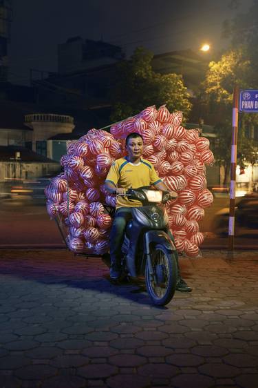 Bikes of Hanoi - Footballs - Limited Edition of 15 thumb
