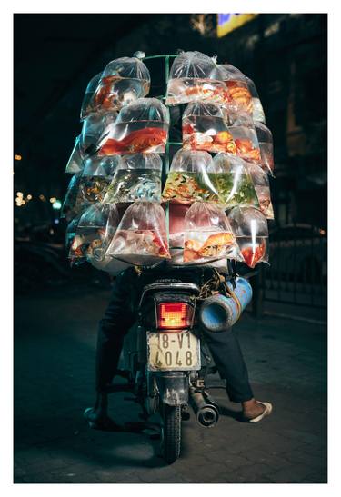 Saatchi Art Artist Jon Enoch; Photography, “Bikes of Hanoi - Fish Seller - Reverse - Limited Edition of 15” #art