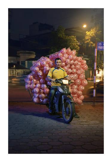 Saatchi Art Artist Jon Enoch; Photography, “Bikes of Hanoi - Footballs - Limited Edition of 20” #art