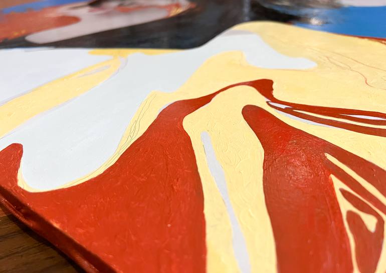 Original Abstract Love Painting by Olesea Albu