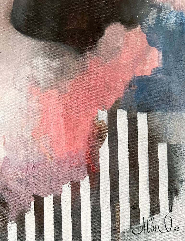 Original Abstract People Painting by Olesea Albu