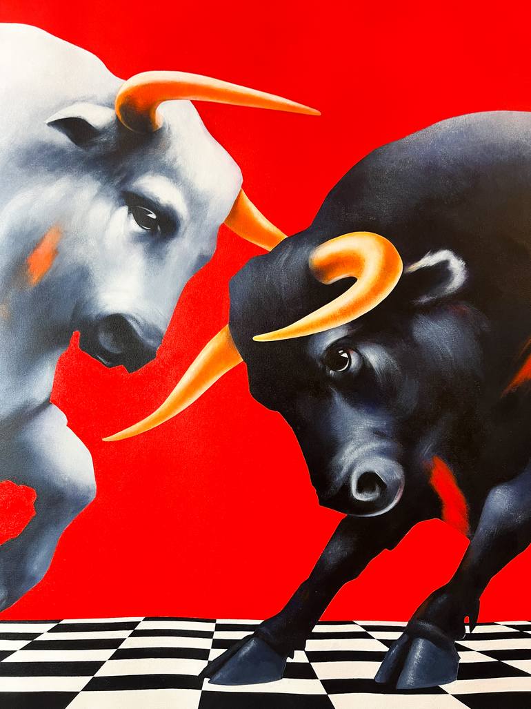 Original Contemporary Animal Painting by Olesea Albu
