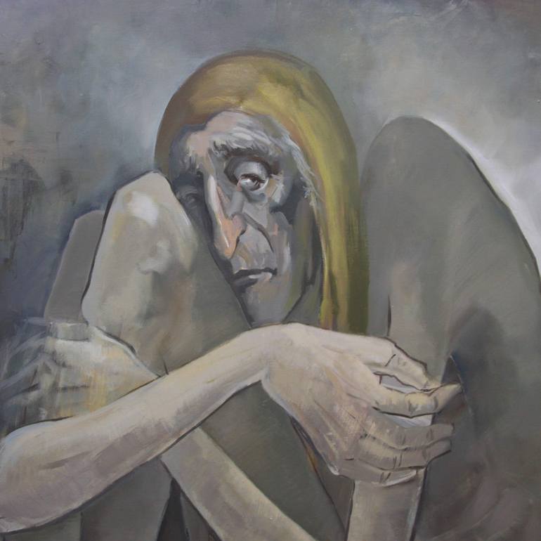 Original Mortality Painting by Albu Olesya
