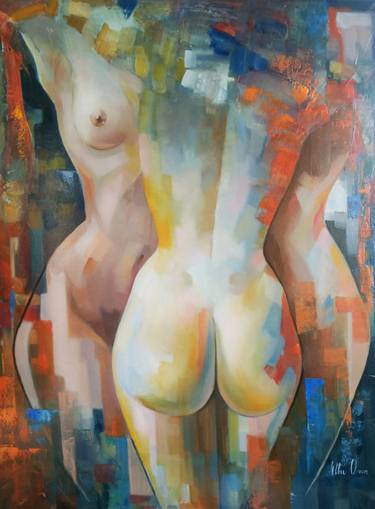 Print of Modern Nude Paintings by Albu Olesya