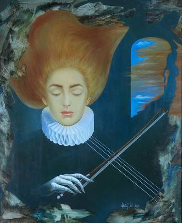 Original Surrealism Women Paintings by Albu Olesya