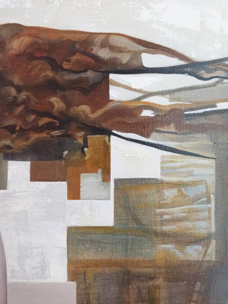 Original Cubism Women Painting by Olesea Albu