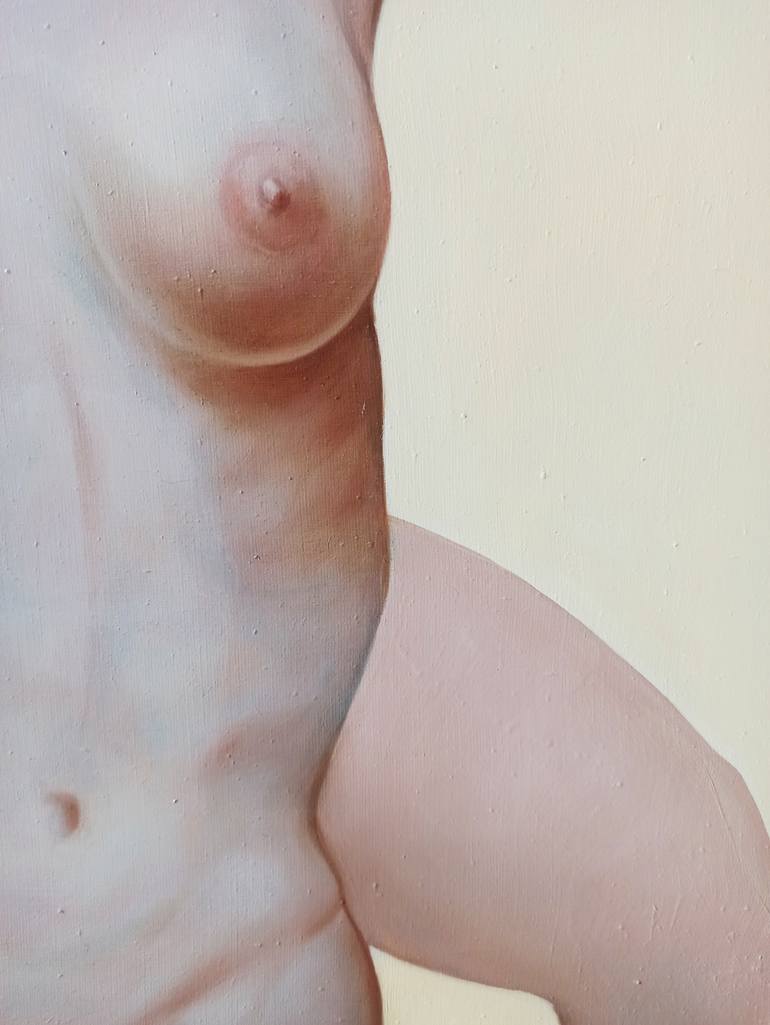 Original Conceptual Nude Painting by Olesea Albu