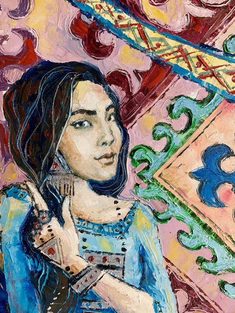 Original Women Painting by Gaziza Sadibek