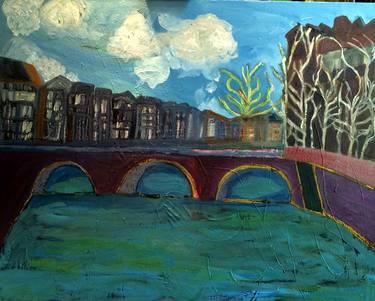 Original Expressionism Cities Paintings by Henriette Busch