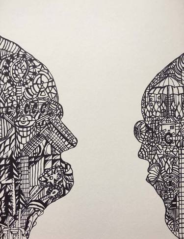 Original Abstract People Drawings by Brandon Butler