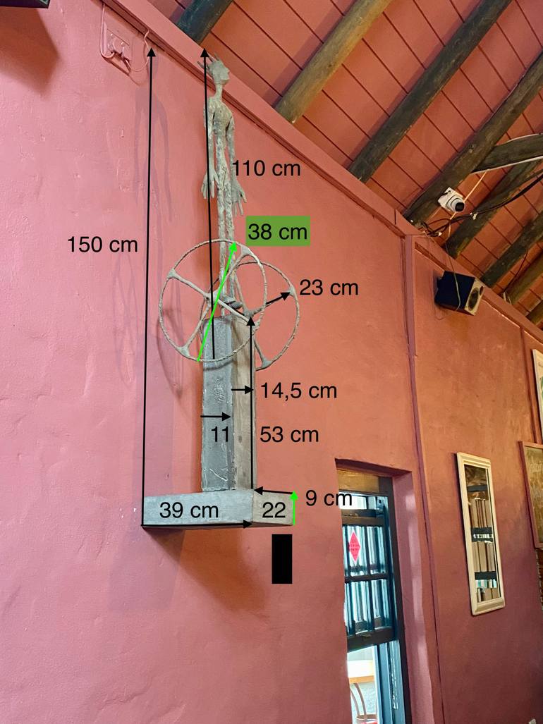 Original Cubism Men Sculpture by Michael Reichel