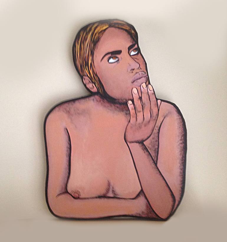 Original Figurative Nude Sculpture by Yvan Bruyere