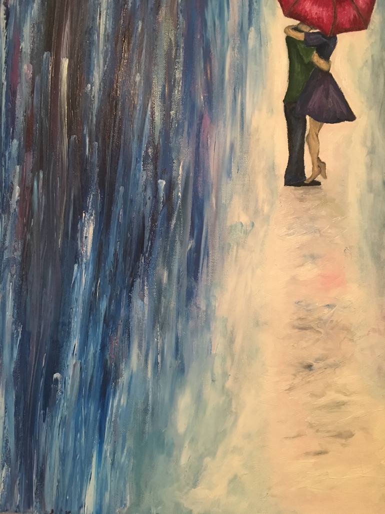 Original Expressionism Love Painting by Rebekah Molander