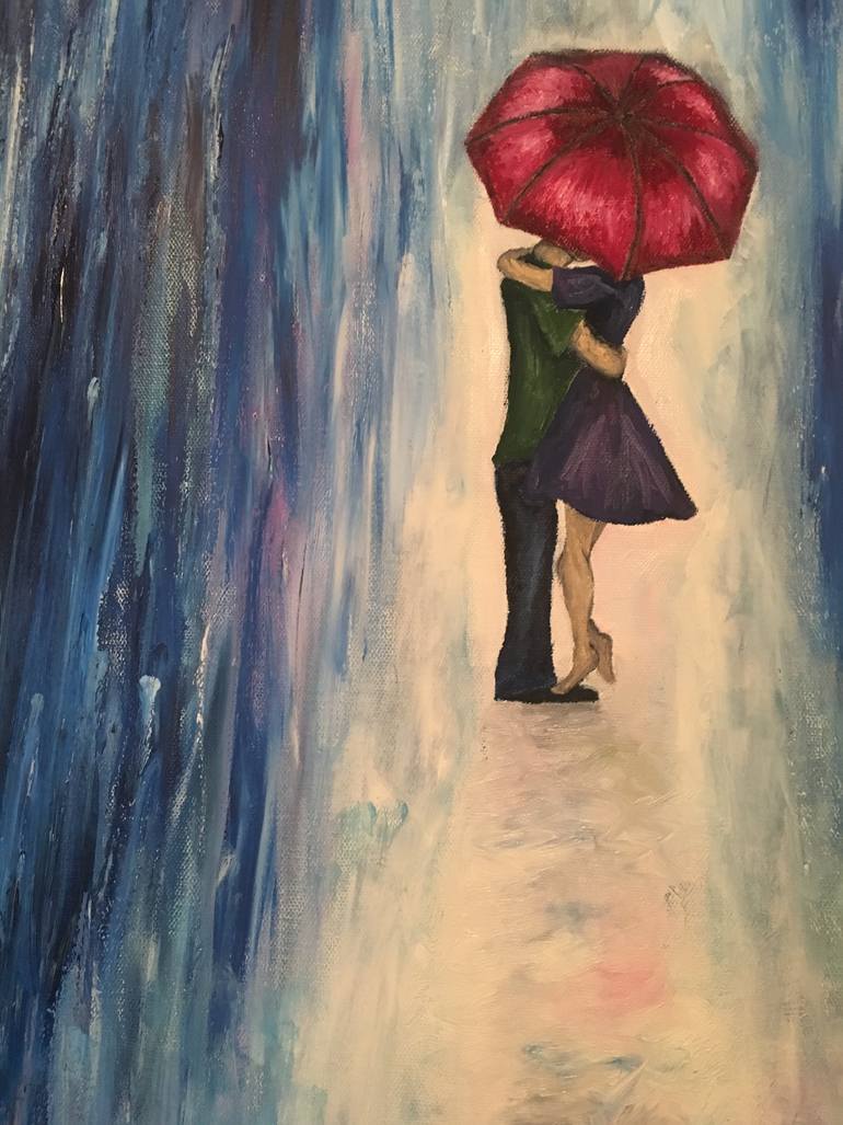 Original Expressionism Love Painting by Rebekah Molander