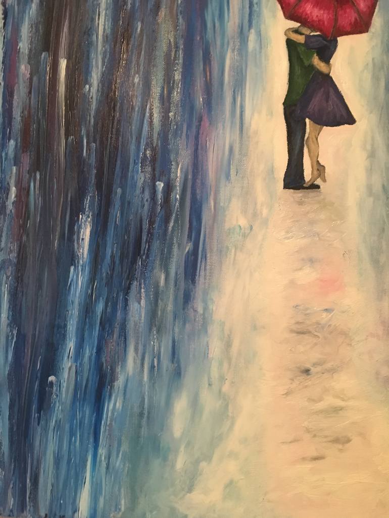 Original Expressionism Love Painting by Rebekah Molander