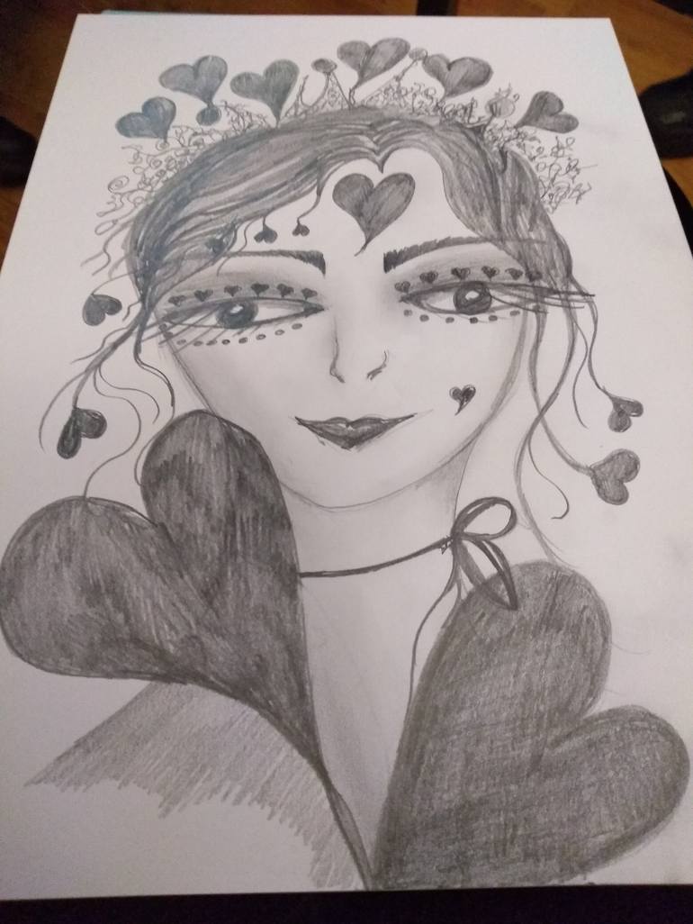 watch queen of hearts drawing live valerybunnell