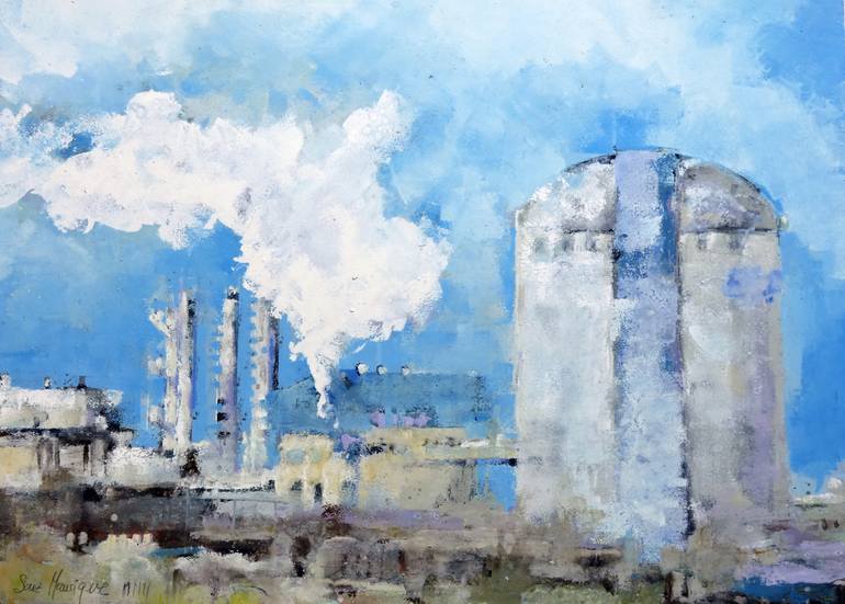 industry Painting by J A Saiz Manrique | Saatchi Art