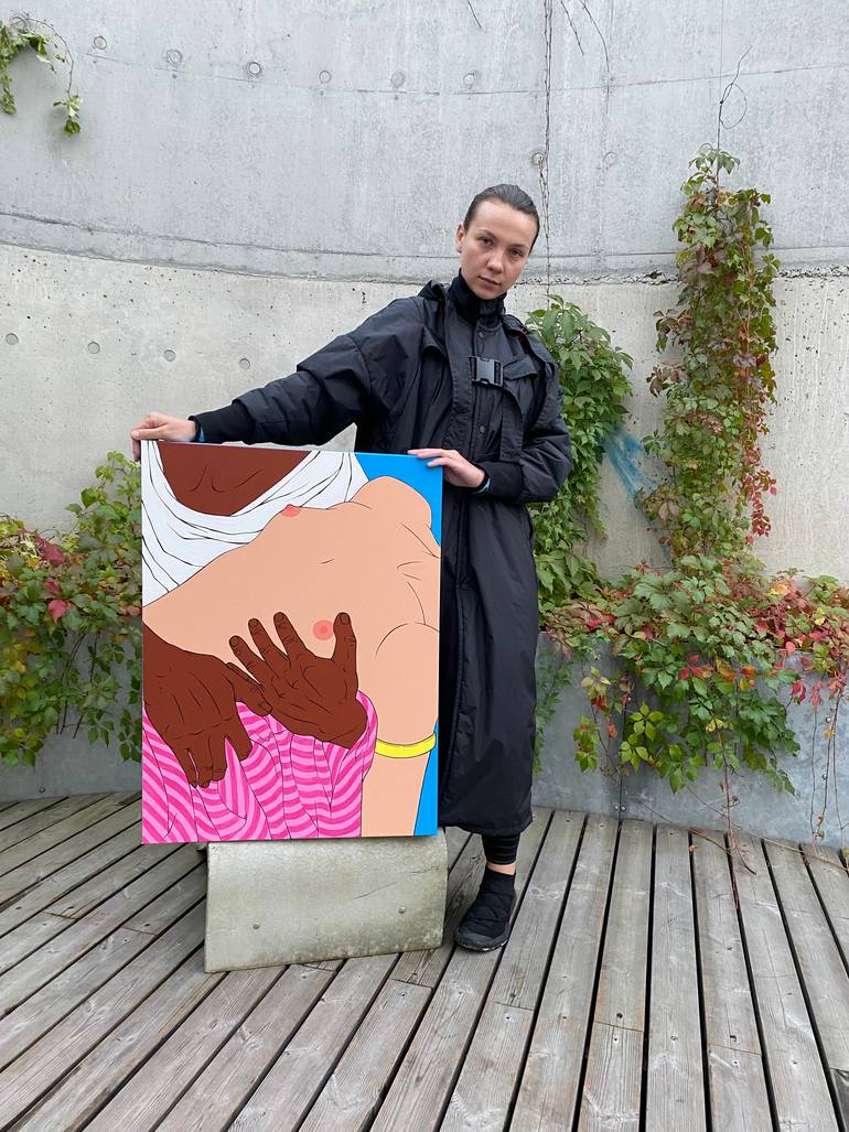 Original Figurative Love Painting by Sviatlana Petushkova