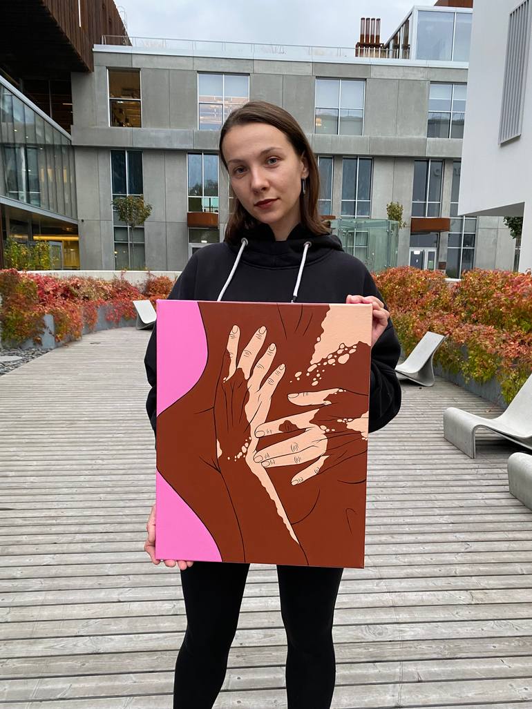 Original Figurative Body Painting by Sviatlana Petushkova