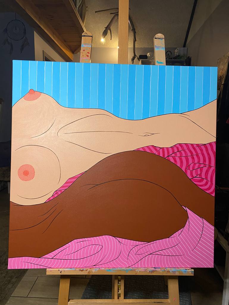 Original Figurative Nude Painting by Sviatlana Petushkova