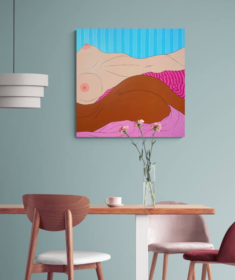 Original Figurative Nude Painting by Sviatlana Petushkova