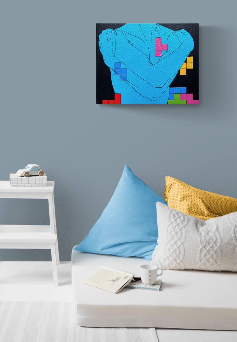 Original Conceptual People Painting by Sviatlana Petushkova