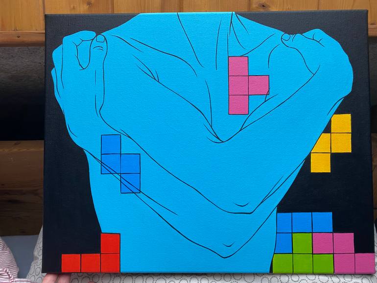 Original Conceptual People Painting by Sviatlana Petushkova