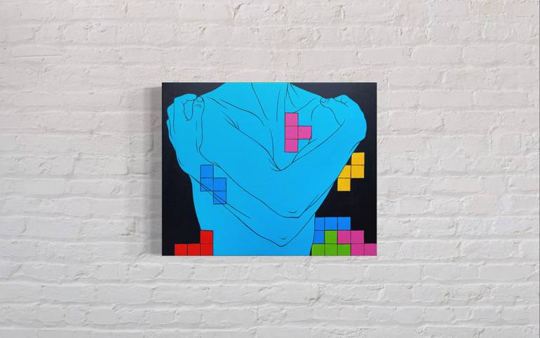 Original Conceptual People Painting by Sviatlana Petushkova