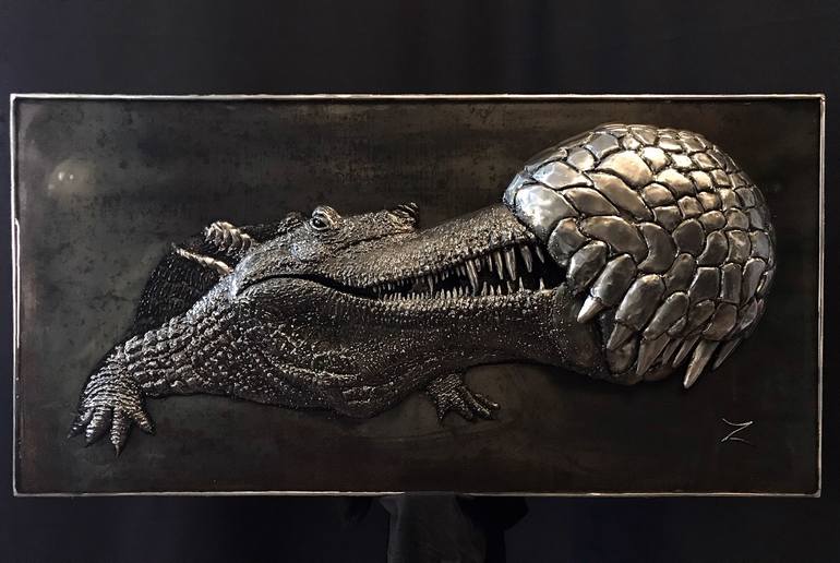 Original Art Deco Animal Sculpture by Yevhenii Zaborovskyі