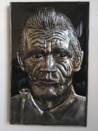 Original Art Deco Men Sculpture by Yevhenii Zaborovskyі