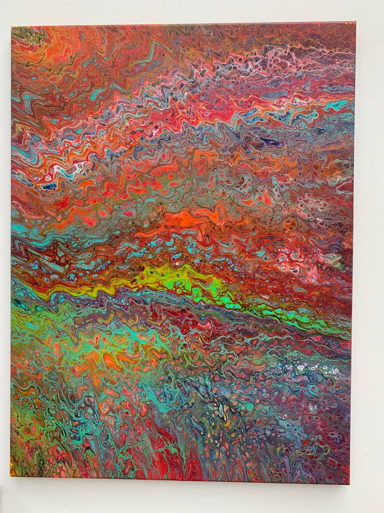 Original Abstract Painting by Debbie Kappelhoff