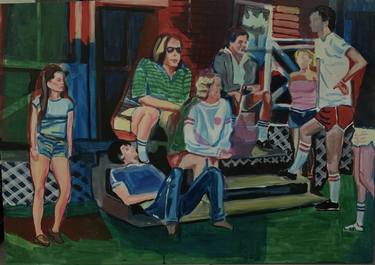 Print of Figurative People Paintings by Szabo Eszter