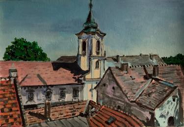 Original Realism Cities Paintings by Szabo Eszter