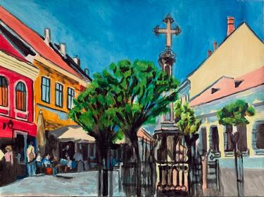 Print of Cities Paintings by Szabo Eszter