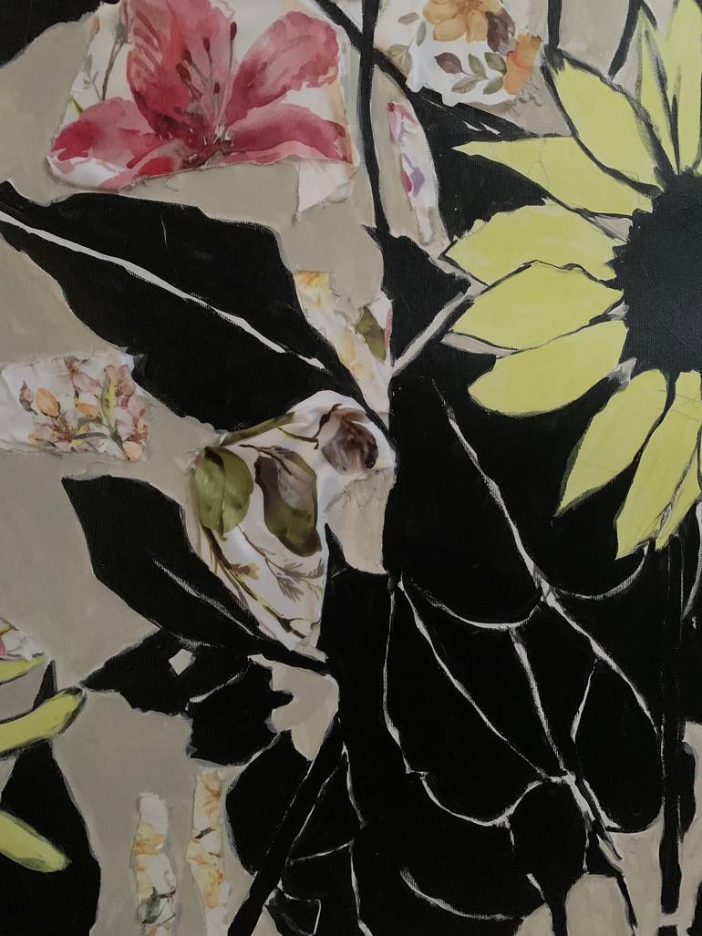 Original Abstract Botanic Painting by Szabo Eszter
