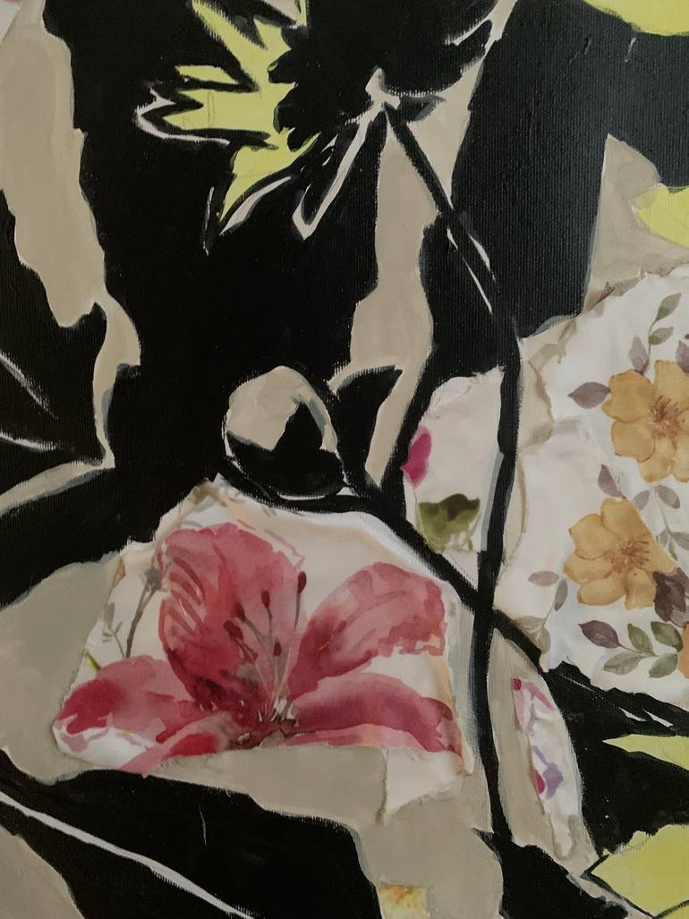Original Abstract Botanic Painting by Szabo Eszter
