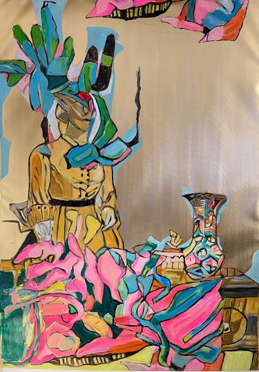 Original Abstract Women Paintings by Szabo Eszter