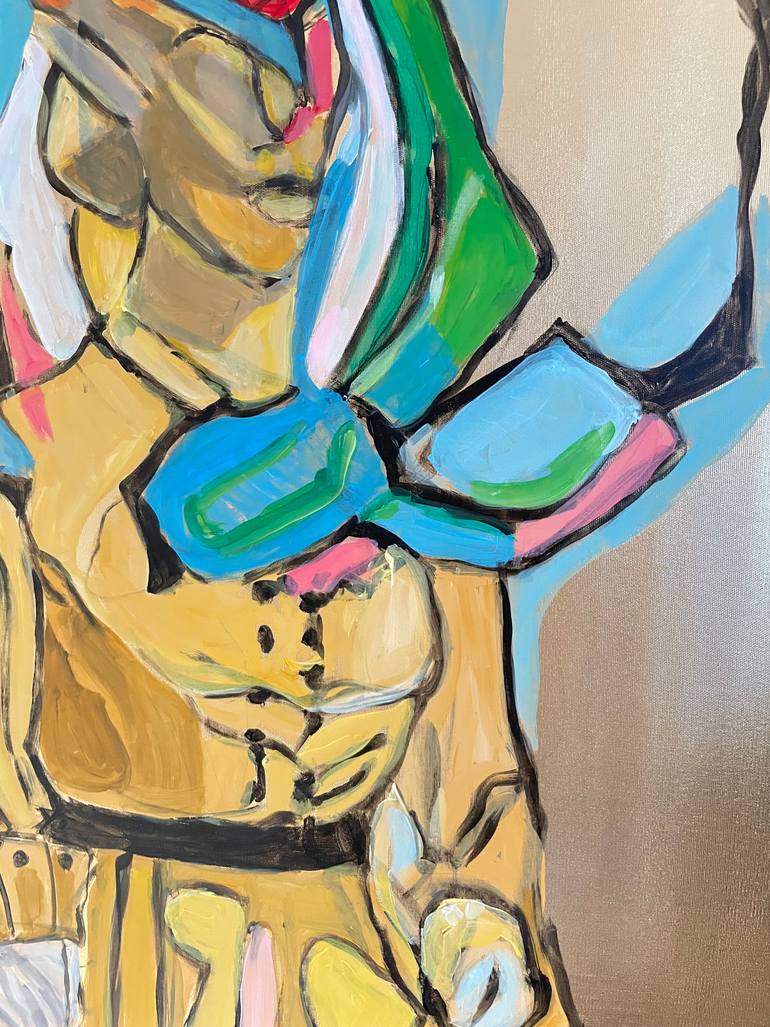 Original Abstract Women Painting by Szabo Eszter