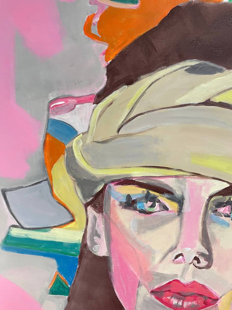 Original Abstract Women Painting by Szabo Eszter