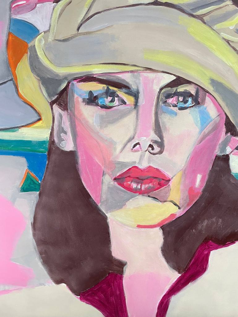 Original Abstract Women Painting by Szabo Eszter