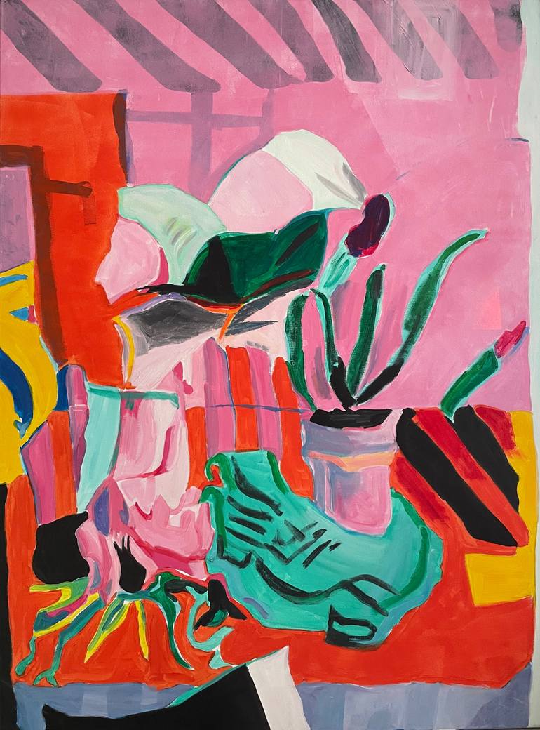 Open your windows my rose Painting by Szabo Eszter | Saatchi Art