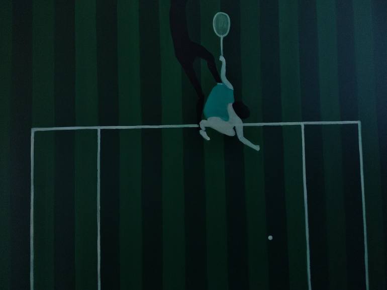 Original Figurative Sport Painting by Szabo Eszter