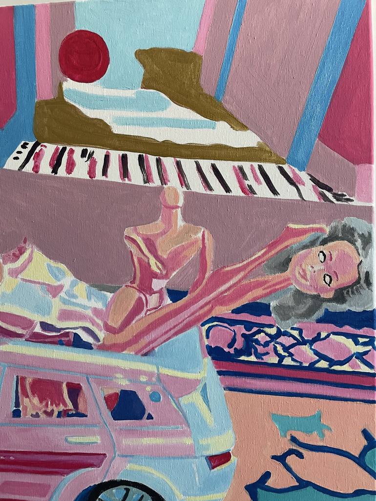 Original Figurative Car Painting by Szabo Eszter