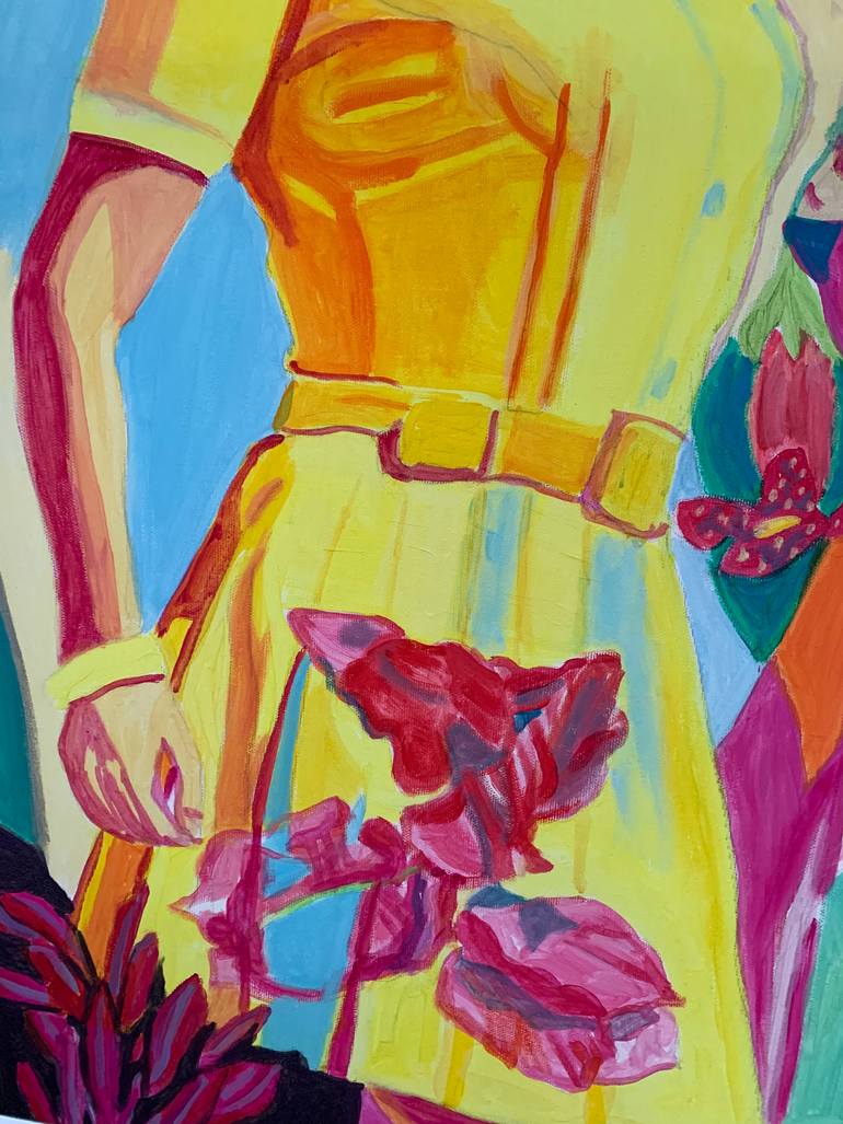 Original Figurative Women Painting by Szabo Eszter