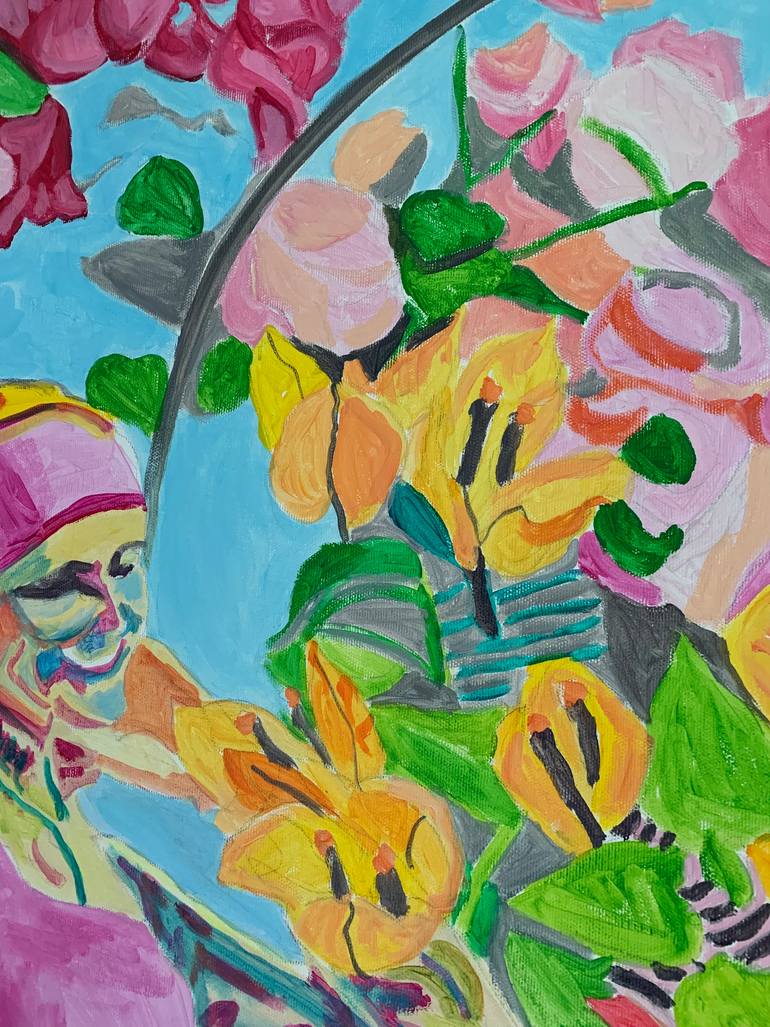 Original Figurative Women Painting by Szabo Eszter